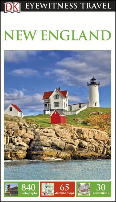DK Eyewitness New England Travel Guide Paperback cover of DK Eyewitness New England Travel Guide
