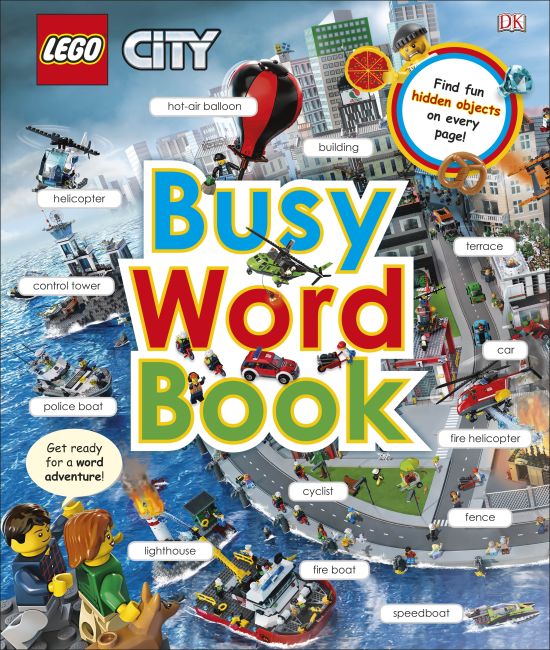 LEGO CITY Busy Word Book Hardback cover of LEGO CITY Busy Word Book