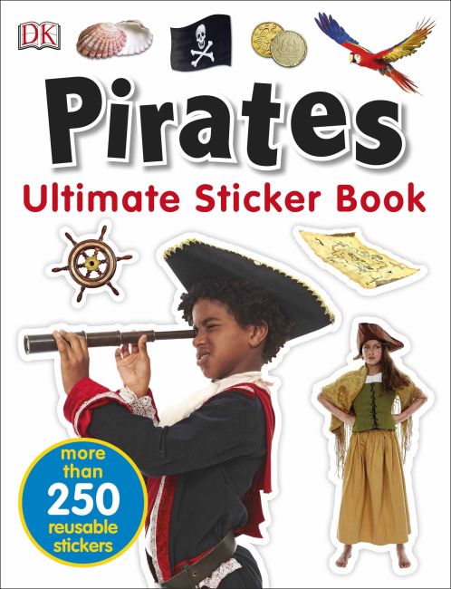 Ultimate Sticker Book Pirates Paperback cover of Ultimate Sticker Book Pirates