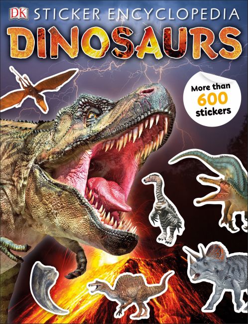 Sticker Encyclopedia Dinosaurs Paperback cover of Sticker Encyclopedia Dinosaurs