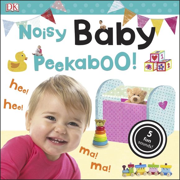 Board book cover of Noisy Baby Peekaboo!