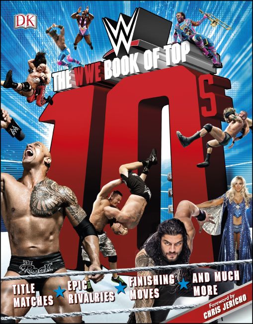 Hardback cover of The WWE Book of Top 10s