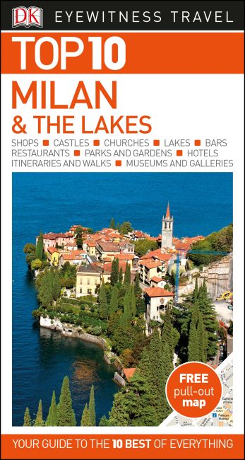 Paperback cover of DK Eyewitness Top 10 Milan and the Lakes