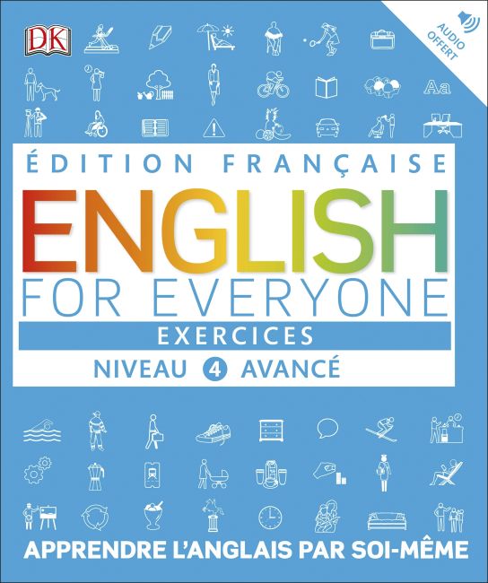 Paperback cover of English for Everyone Practice Book Level 4 Advanced