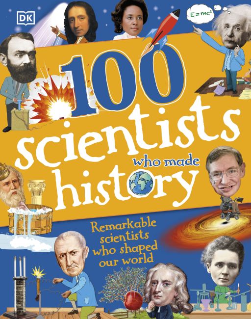 Hardback cover of 100 Scientists Who Made History