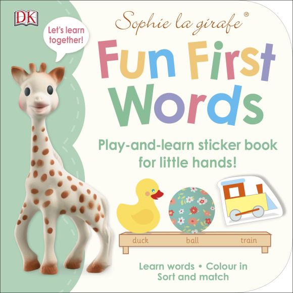 Paperback cover of Sophie la girafe Fun First Words