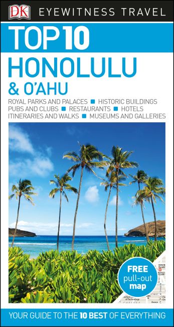 Paperback cover of DK Eyewitness Top 10 Honolulu and O'ahu