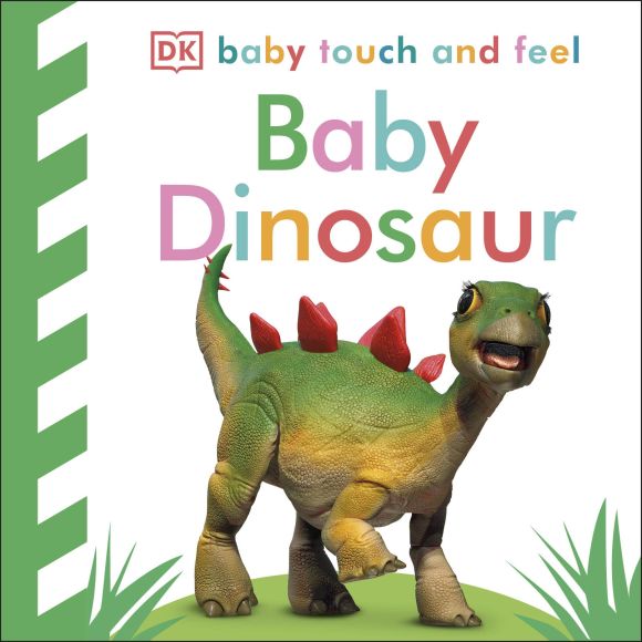 Board book cover of Baby Touch and Feel Baby Dinosaur