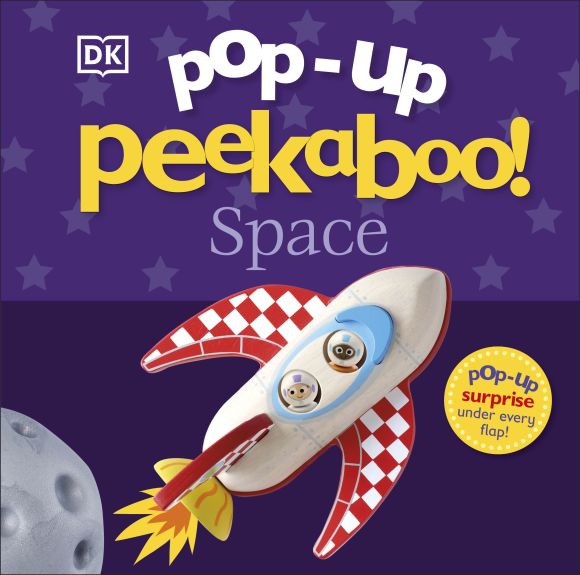 Board book cover of Pop-Up Peekaboo! Space