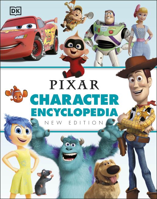 Hardback cover of Disney Pixar Character Encyclopedia New Edition