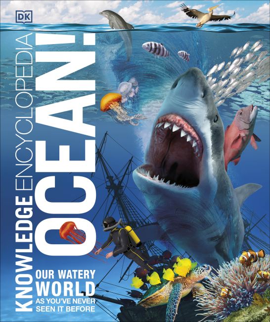 Hardback cover of Knowledge Encyclopedia Ocean!