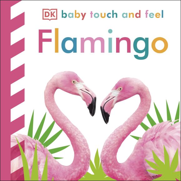 Board book cover of Baby Touch and Feel Flamingo