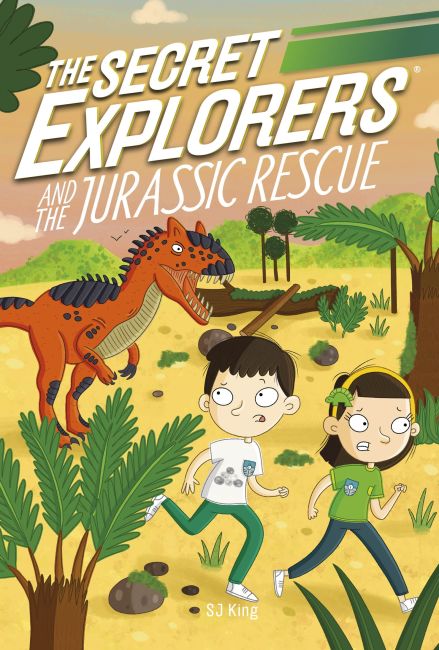 Paperback cover of The Secret Explorers and the Jurassic Rescue