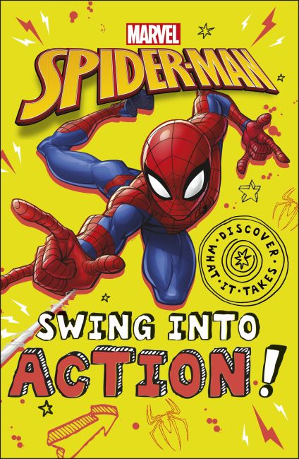 Marvel Spider-Man Swing into Action! Paperback cover of Marvel Spider-Man Swing into Action!