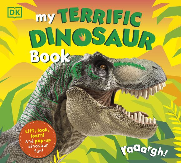 Board book cover of My Terrific Dinosaur Book