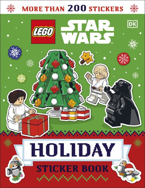 Paperback cover of LEGO Star Wars Holiday Sticker Book