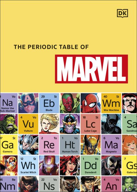 Hardback cover of The Periodic Table of Marvel