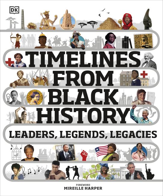 Hardback cover of Timelines from Black History
