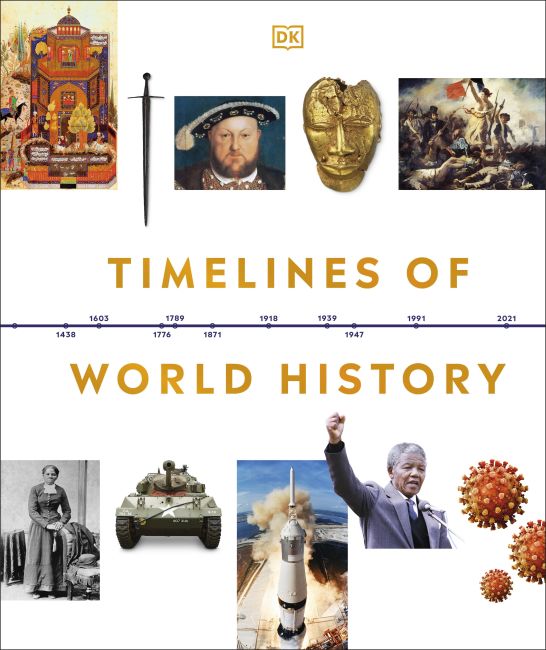 Hardback cover of Timelines of World History