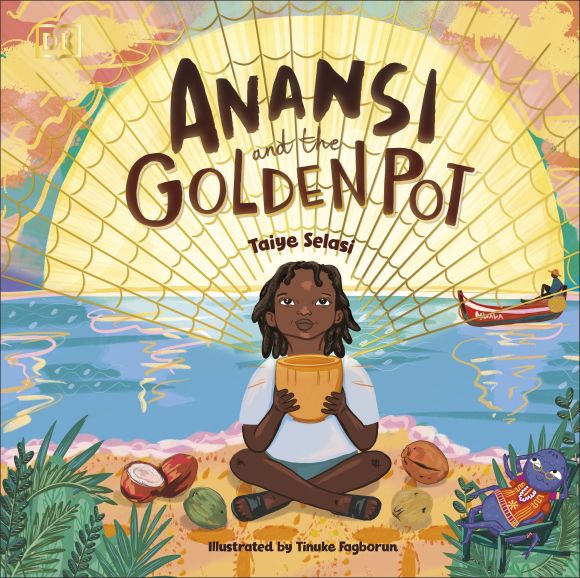 Hardback cover of Anansi and the Golden Pot