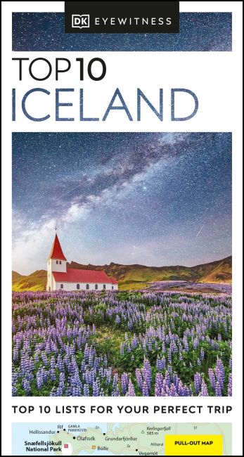 Paperback cover of DK Eyewitness Top 10 Iceland