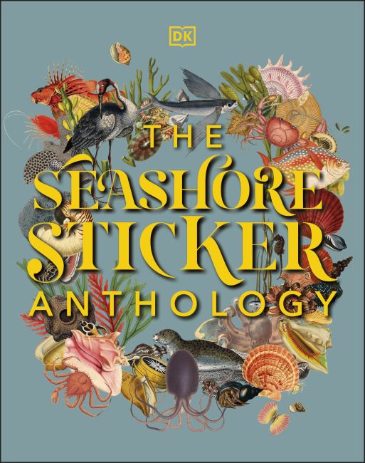 Hardback cover of The Seashore Sticker Anthology