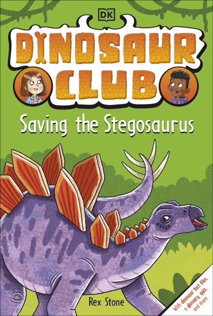 Paperback cover of Dinosaur Club: Saving the Stegosaurus