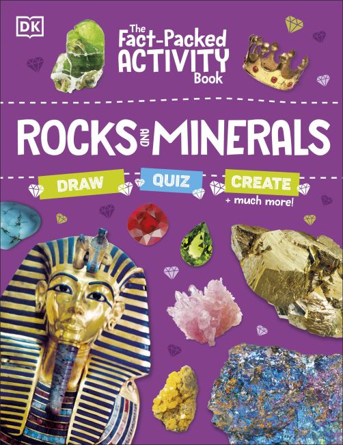 Paperback cover of The Fact-Packed Activity Book: Rocks and Minerals