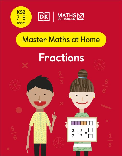 Paperback cover of Maths — No Problem! Fractions, Ages 7-8 (Key Stage 2)