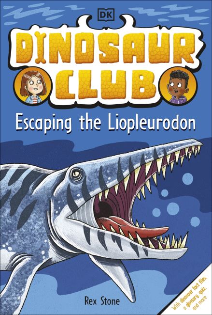 Paperback cover of Dinosaur Club: Escaping the Liopleurodon