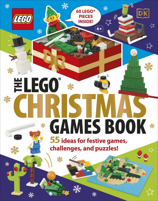 Hardback cover of The LEGO Christmas Games Book