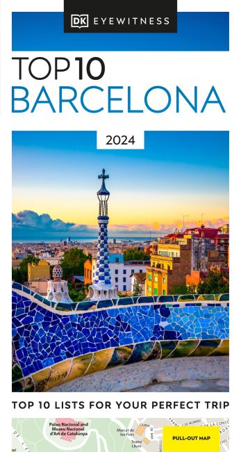 Paperback cover of DK Eyewitness Top 10 Barcelona