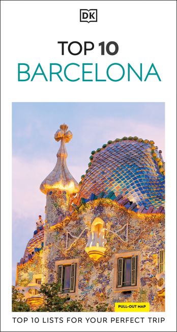 Paperback cover of DK Eyewitness Top 10 Barcelona