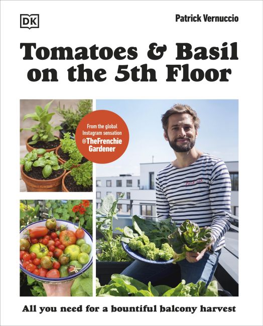 Paperback cover of Tomatoes and Basil on the 5th Floor (The Frenchie Gardener)