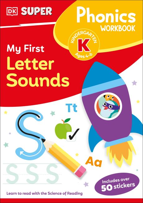 DK Super Phonics My First Letter Sounds Paperback cover of DK Super Phonics My First Letter Sounds