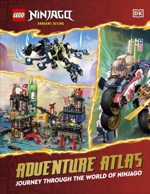 LEGO Ninjago Dragons Rising Adventure Atlas Hardback cover of LEGO Ninjago Dragons Rising Adventure Atlas