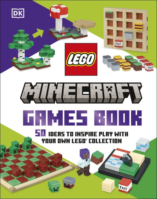 LEGO Minecraft Games Book Hardback cover of LEGO Minecraft Games Book