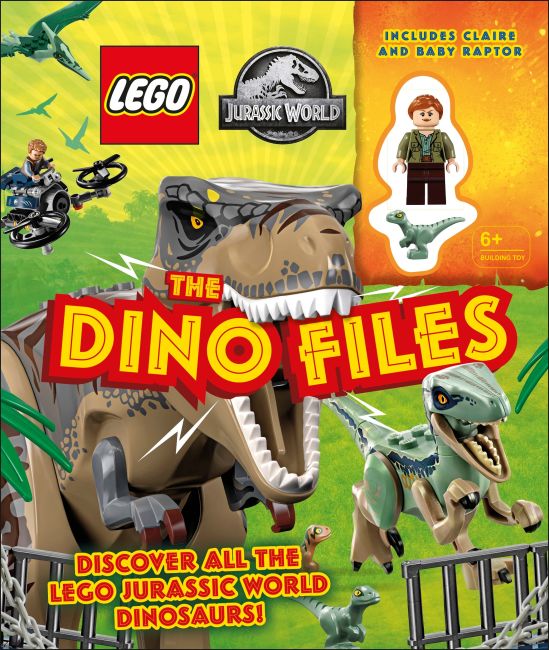 LEGO Jurassic World The Dino Files Hardback cover of LEGO Jurassic World The Dino Files