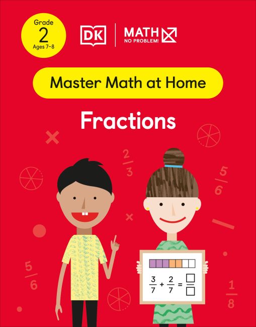 Math — No Problem! Fractions, Grade 2 Ages 7-8 Paperback cover of Math — No Problem! Fractions, Grade 2 Ages 7-8