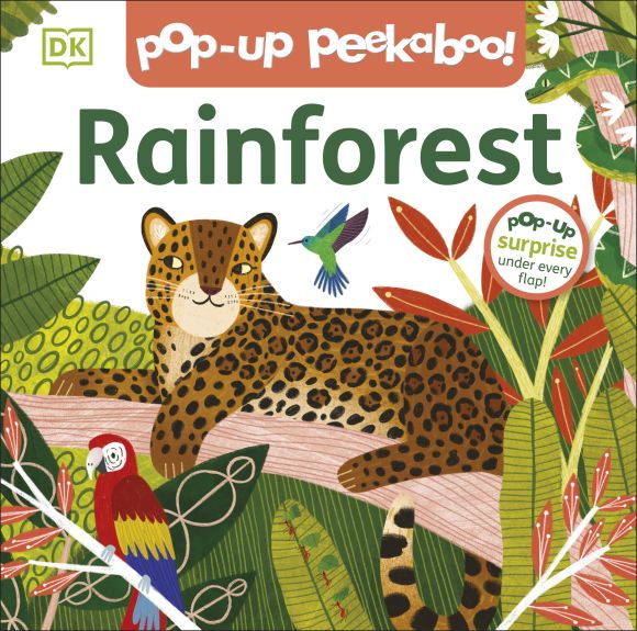 Board book cover of Pop-Up Peekaboo! Rainforest