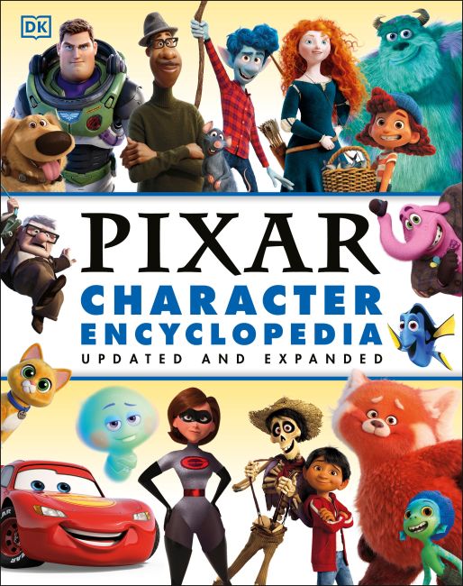 Hardback cover of Disney Pixar Character Encyclopedia Updated and Expanded