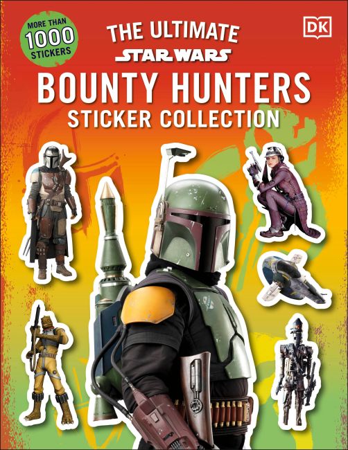 Paperback cover of Star Wars Bounty Hunters Ultimate Sticker Collection