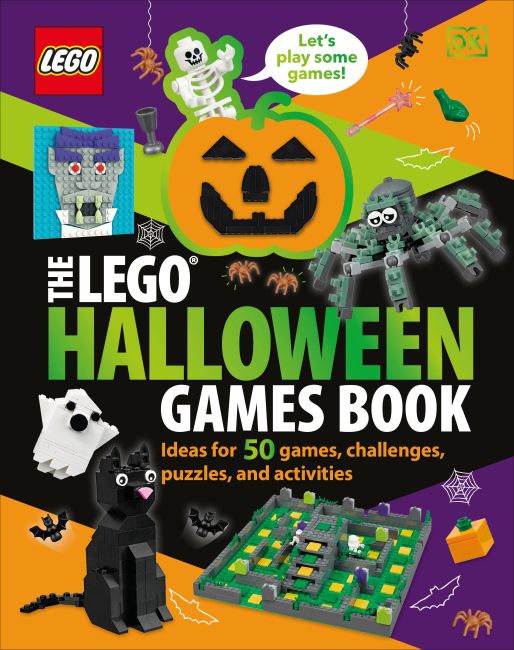 Hardback cover of The LEGO Halloween Games Book