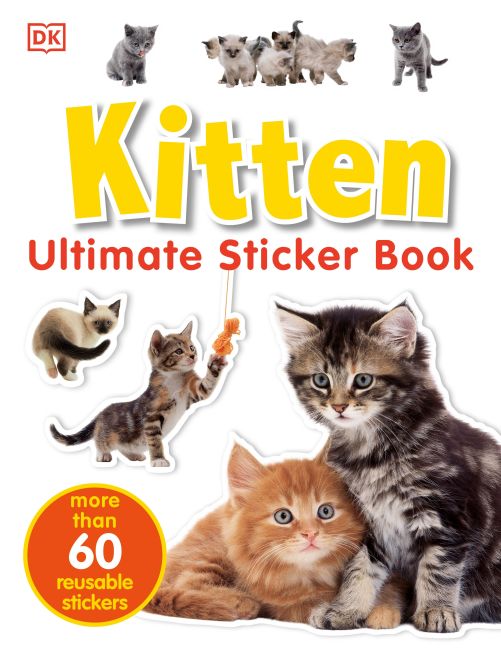 Paperback cover of Ultimate Sticker Book: Kitten