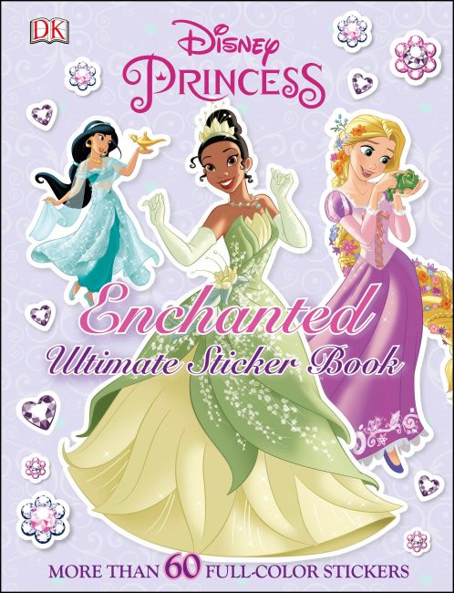 Paperback cover of Ultimate Sticker Book: Disney Princess: Enchanted