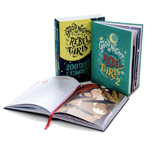 Slipcase cover of Good Night Stories for Rebel Girls - Gift Box Set: 200 Tales of Extraordinary Women