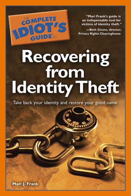 eBook cover of The Complete Idiot's Guide to Recovering from Identity Theft