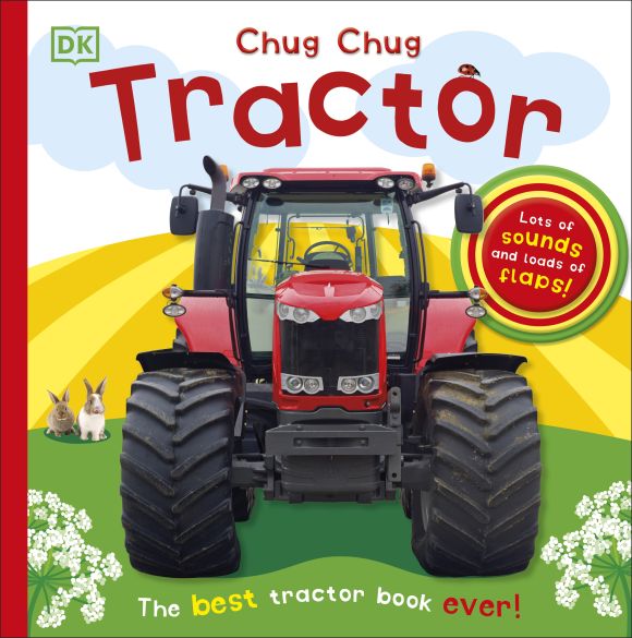 Board book cover of Chug Chug Tractor