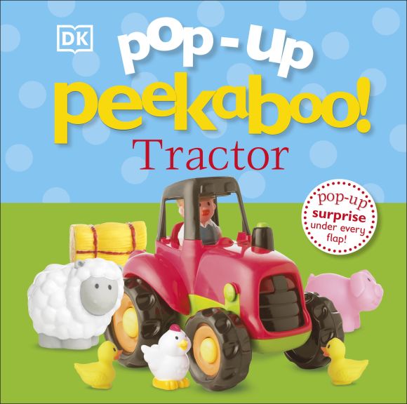 Board book cover of Pop-Up Peekaboo! Tractor