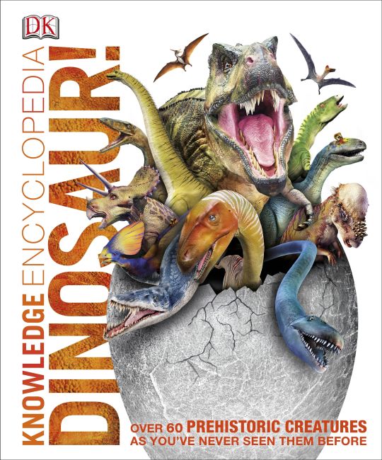 Hardback cover of Knowledge Encyclopedia Dinosaur!